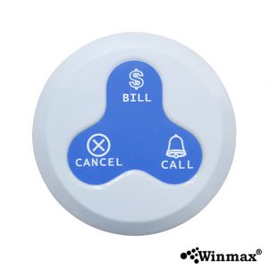 ปุ่มกดเรียกคิว Waiter Call Button สีน้ำเงิน Winmax K-H3-TB