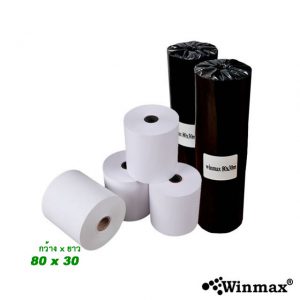 กระดาษปริ้นสลิป Thermal Paper 80 mm.ยาว 30 เมตร 10 ม้วน Winmax-P805